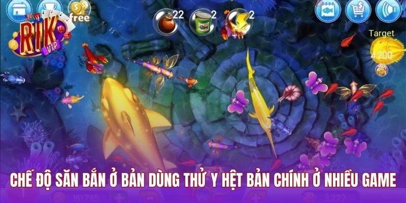 Chế độ săn bắn ở bản dùng thử y hệt bản chính ở nhiều game